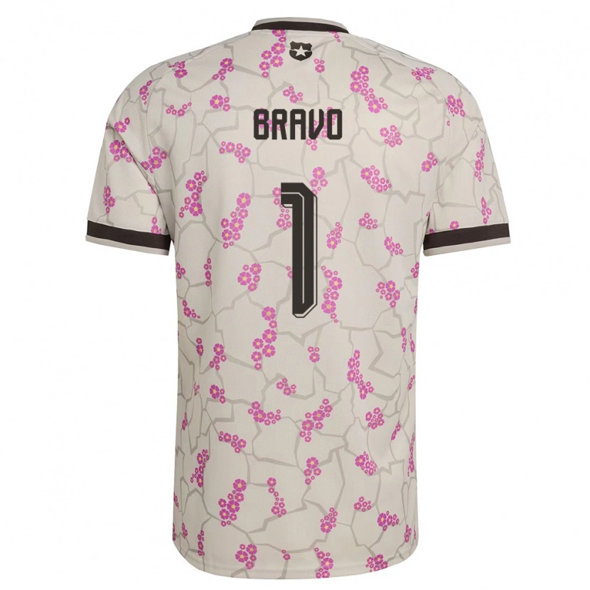 Danxen Kvinnor Chile Claudio Bravo #1 Vit Lila Bortatröja Matchtröjor 26-28 Tröjor T-Tröja