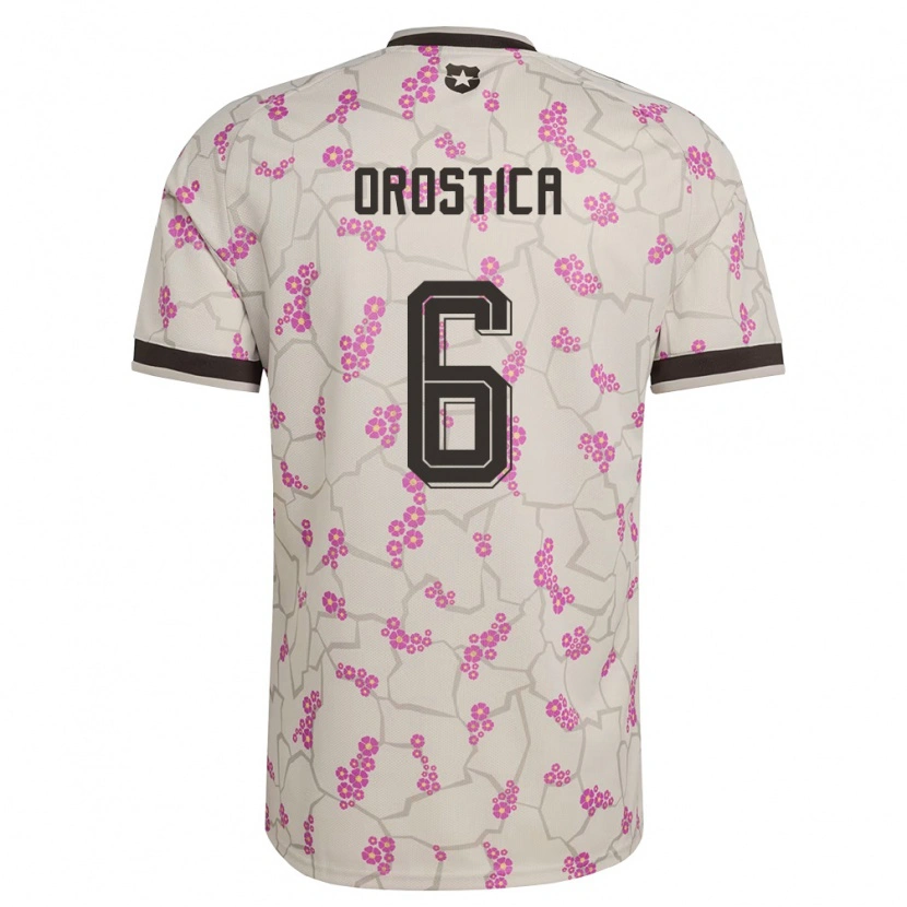 Danxen Kvinnor Chile Baltazar Orostica #6 Vit Lila Bortatröja Matchtröjor 26-28 Tröjor T-Tröja