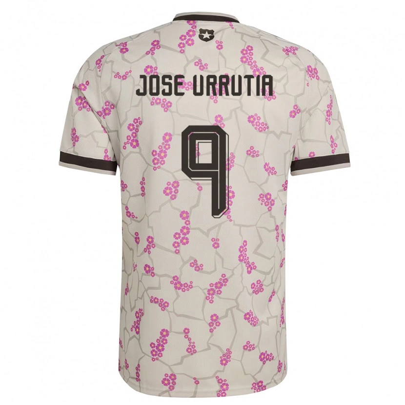 Danxen Kvinnor Chile María José Urrutia #9 Vit Lila Bortatröja Matchtröjor 26-28 Tröjor T-Tröja