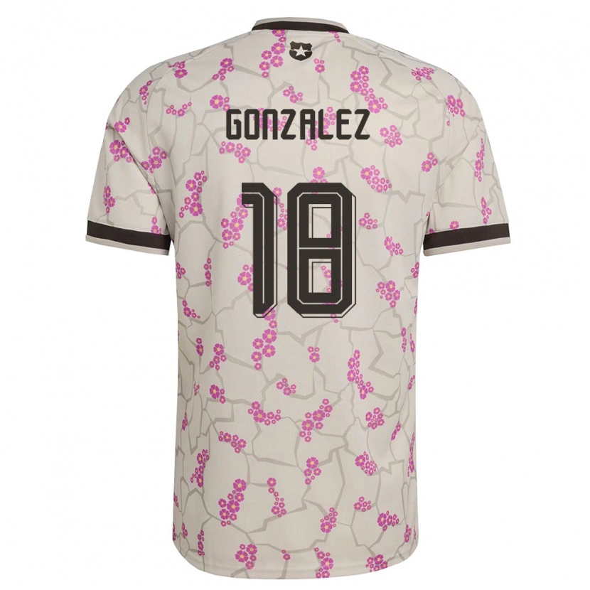 Danxen Kvinnor Chile Bryan González #18 Vit Lila Bortatröja Matchtröjor 26-28 Tröjor T-Tröja