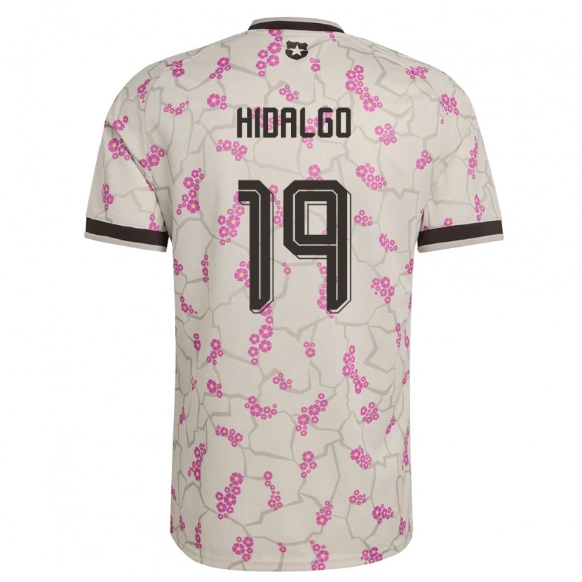 Danxen Kvinnor Chile Vicente Hidalgo #19 Vit Lila Bortatröja Matchtröjor 26-28 Tröjor T-Tröja