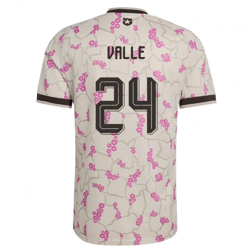 Danxen Kvinnor Chile Alessandra Valle #24 Vit Lila Bortatröja Matchtröjor 26-28 Tröjor T-Tröja
