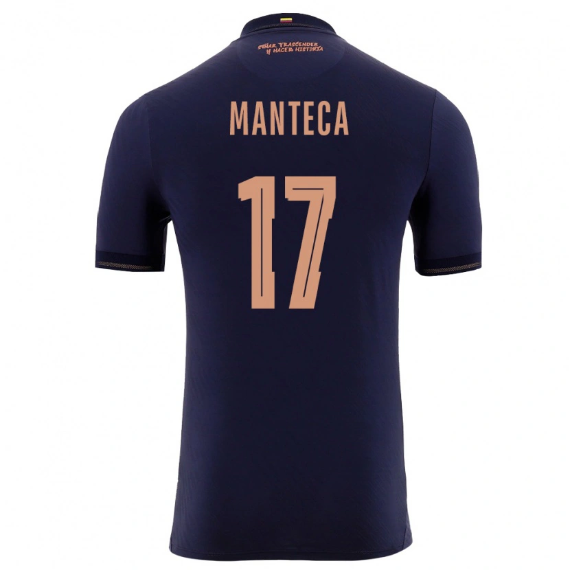 Danxen Kvinnor Ecuador Demcy Manteca #17 Marin Guld Bortatröja Matchtröjor 26-28 Tröjor T-Tröja