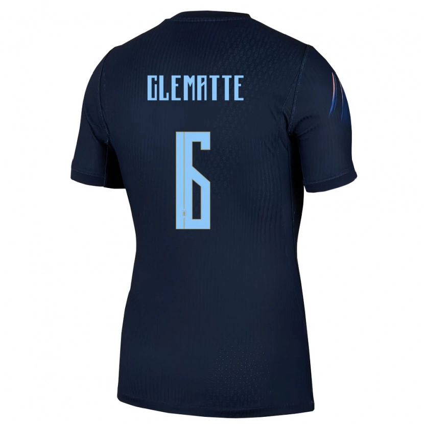 Danxen Kvinnor Uruguay Roman Clematte #6 Svart Blå Bortatröja Matchtröjor 26-28 Tröjor T-Tröja