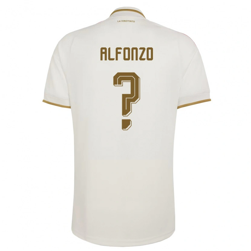 Danxen Kvinnor Venezuela Delvin Alfonzo #0 Off-White Gul Bortatröja Matchtröjor 26-28 Tröjor T-Tröja