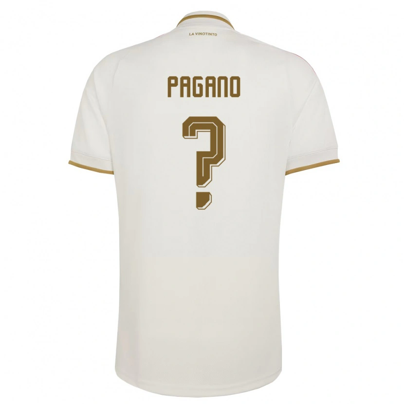 Danxen Kvinnor Venezuela Luigi Pagano #0 Off-White Gul Bortatröja Matchtröjor 26-28 Tröjor T-Tröja