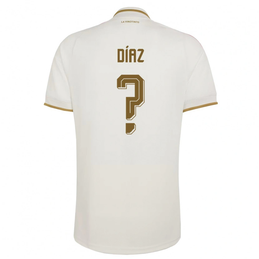 Danxen Kvinnor Venezuela Henrry Díaz #0 Off-White Gul Bortatröja Matchtröjor 26-28 Tröjor T-Tröja