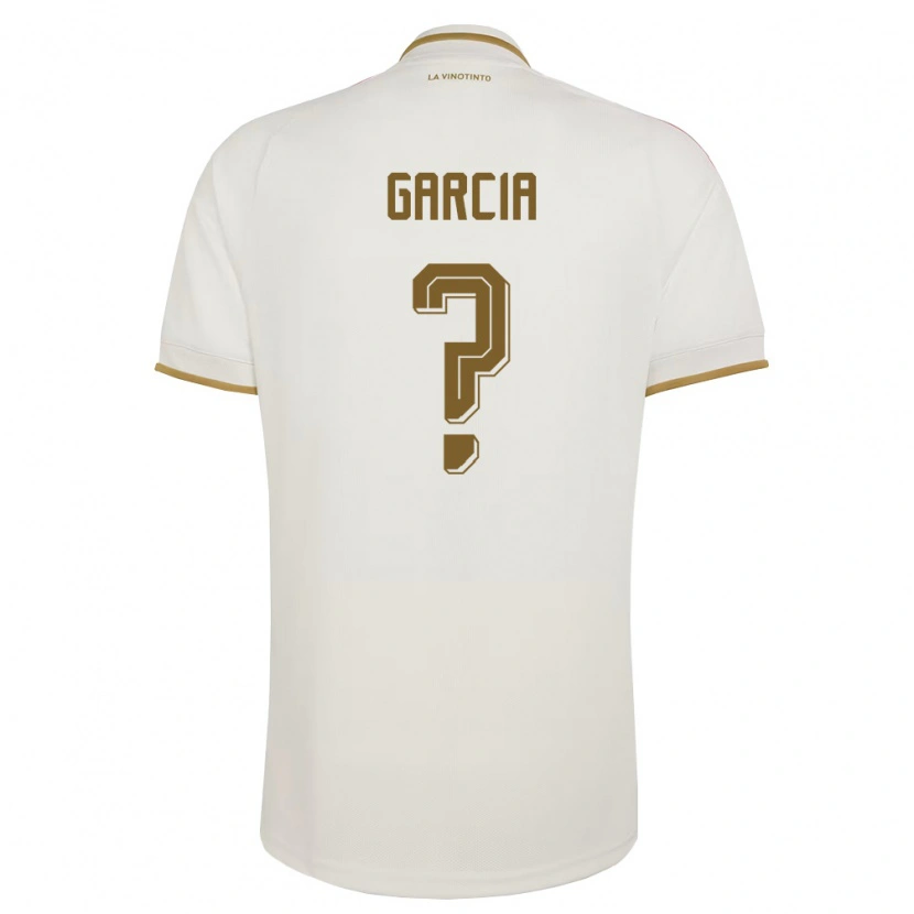 Danxen Kvinnor Venezuela David Garcia #0 Off-White Gul Bortatröja Matchtröjor 26-28 Tröjor T-Tröja