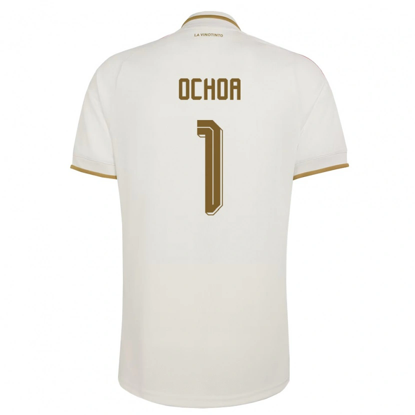 Danxen Kvinnor Venezuela Diego Ochoa #1 Off-White Gul Bortatröja Matchtröjor 26-28 Tröjor T-Tröja