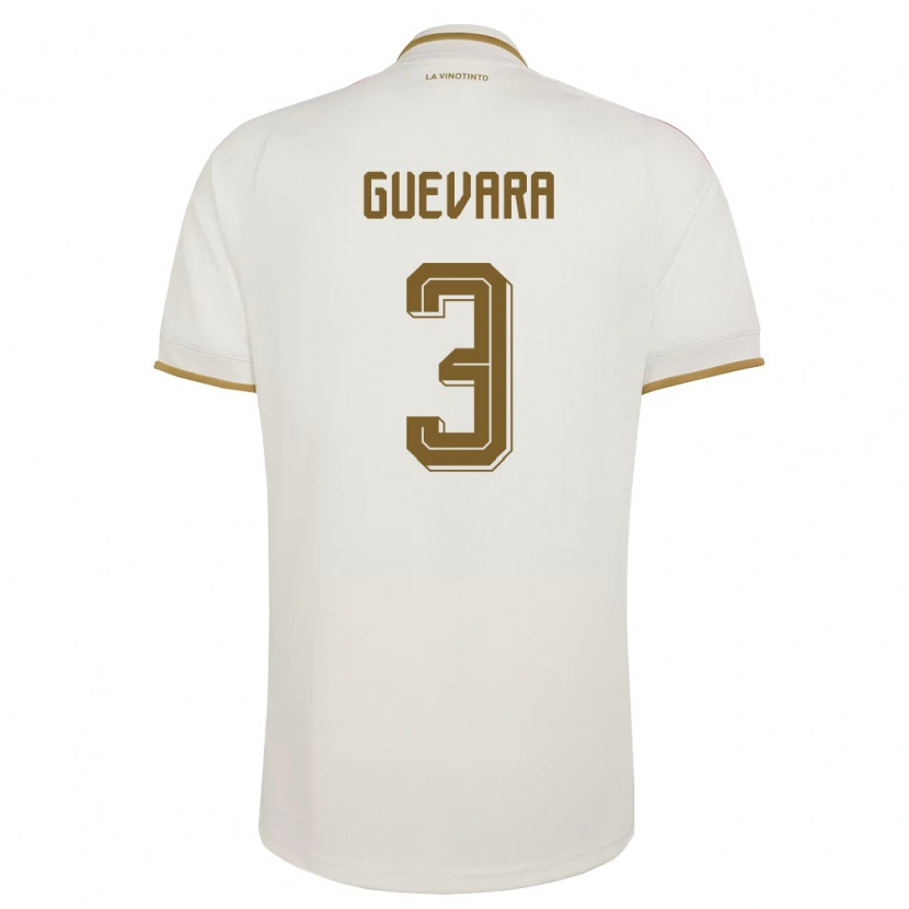 Danxen Kvinnor Venezuela Nestor Guevara #3 Off-White Gul Bortatröja Matchtröjor 26-28 Tröjor T-Tröja