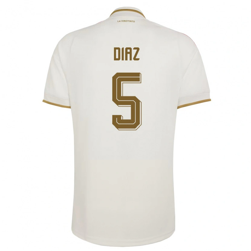 Danxen Kvinnor Venezuela Anthwan Diaz #5 Off-White Gul Bortatröja Matchtröjor 26-28 Tröjor T-Tröja