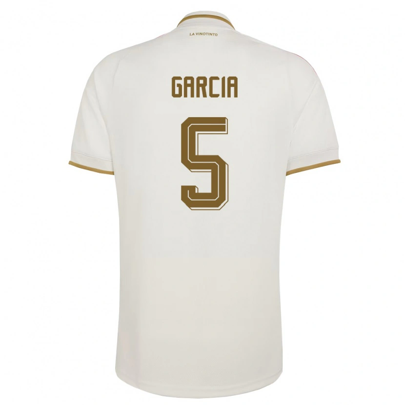 Danxen Kvinnor Venezuela Piero Garcia #5 Off-White Gul Bortatröja Matchtröjor 26-28 Tröjor T-Tröja