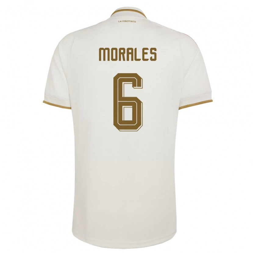 Danxen Kvinnor Venezuela Sebastian Morales #6 Off-White Gul Bortatröja Matchtröjor 26-28 Tröjor T-Tröja