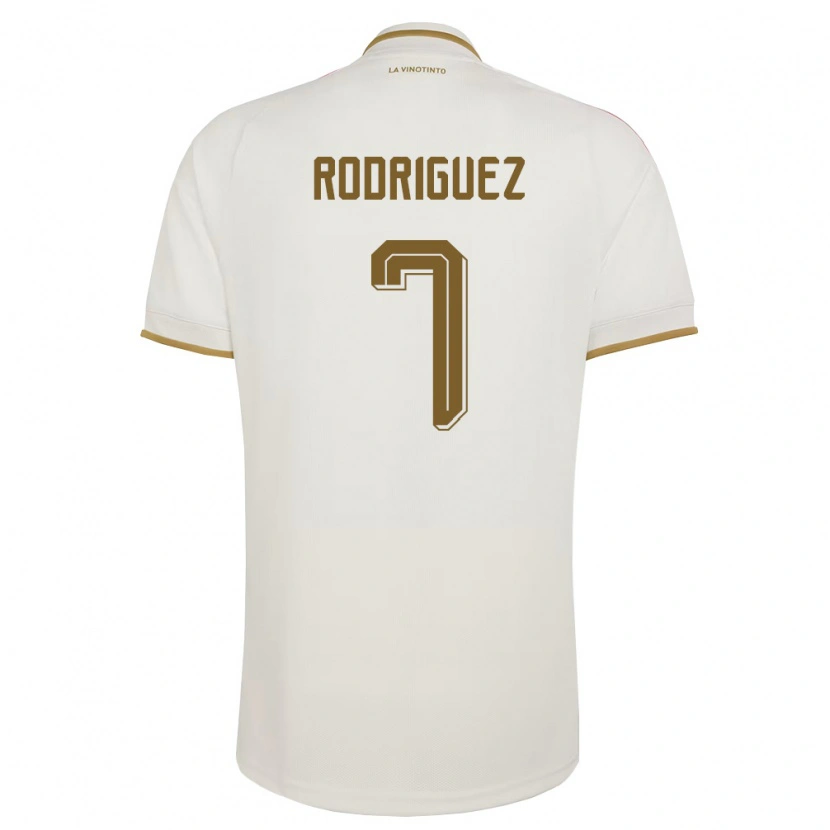 Danxen Kvinnor Venezuela Daniuska Rodriguez #7 Off-White Gul Bortatröja Matchtröjor 26-28 Tröjor T-Tröja