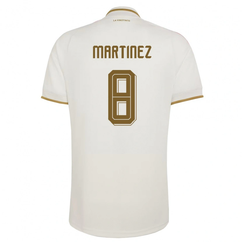 Danxen Kvinnor Venezuela Bárbara Martínez #8 Off-White Gul Bortatröja Matchtröjor 26-28 Tröjor T-Tröja