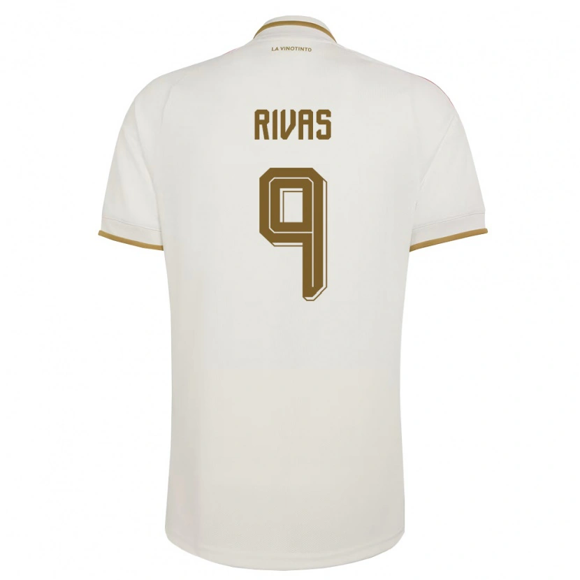 Danxen Kvinnor Venezuela Román Rivas #9 Off-White Gul Bortatröja Matchtröjor 26-28 Tröjor T-Tröja