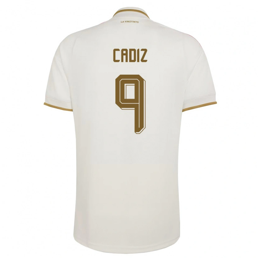 Danxen Kvinnor Venezuela Jhonder Cádiz #9 Off-White Gul Bortatröja Matchtröjor 26-28 Tröjor T-Tröja