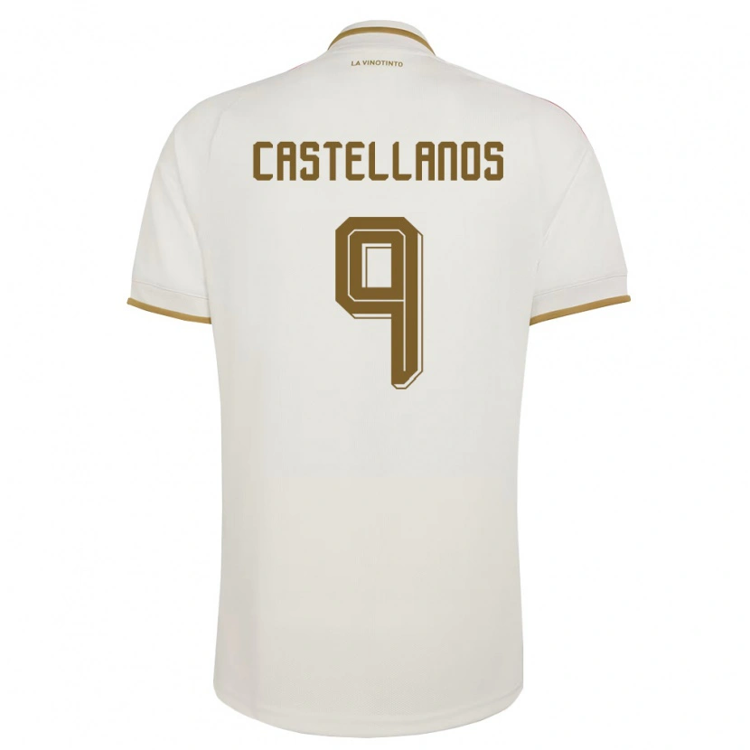 Danxen Kvinnor Venezuela Deyna Castellanos #9 Off-White Gul Bortatröja Matchtröjor 26-28 Tröjor T-Tröja