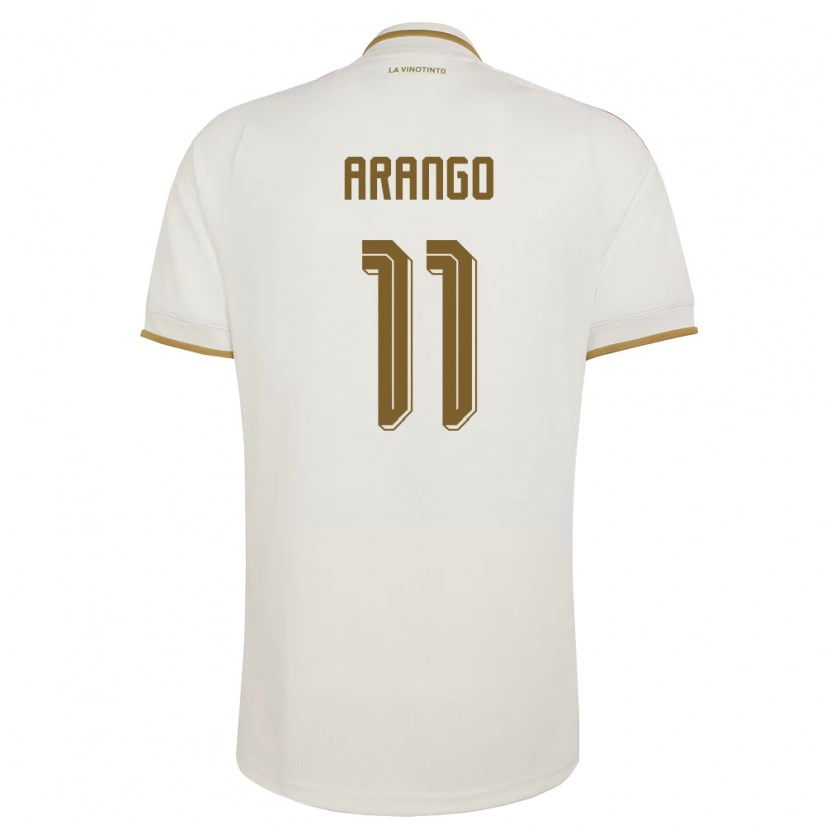 Danxen Kvinnor Venezuela Juan Arango #11 Off-White Gul Bortatröja Matchtröjor 26-28 Tröjor T-Tröja