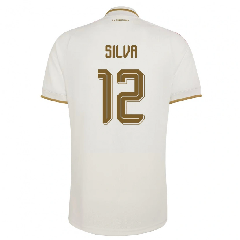 Danxen Kvinnor Venezuela Miguel Silva #12 Off-White Gul Bortatröja Matchtröjor 26-28 Tröjor T-Tröja