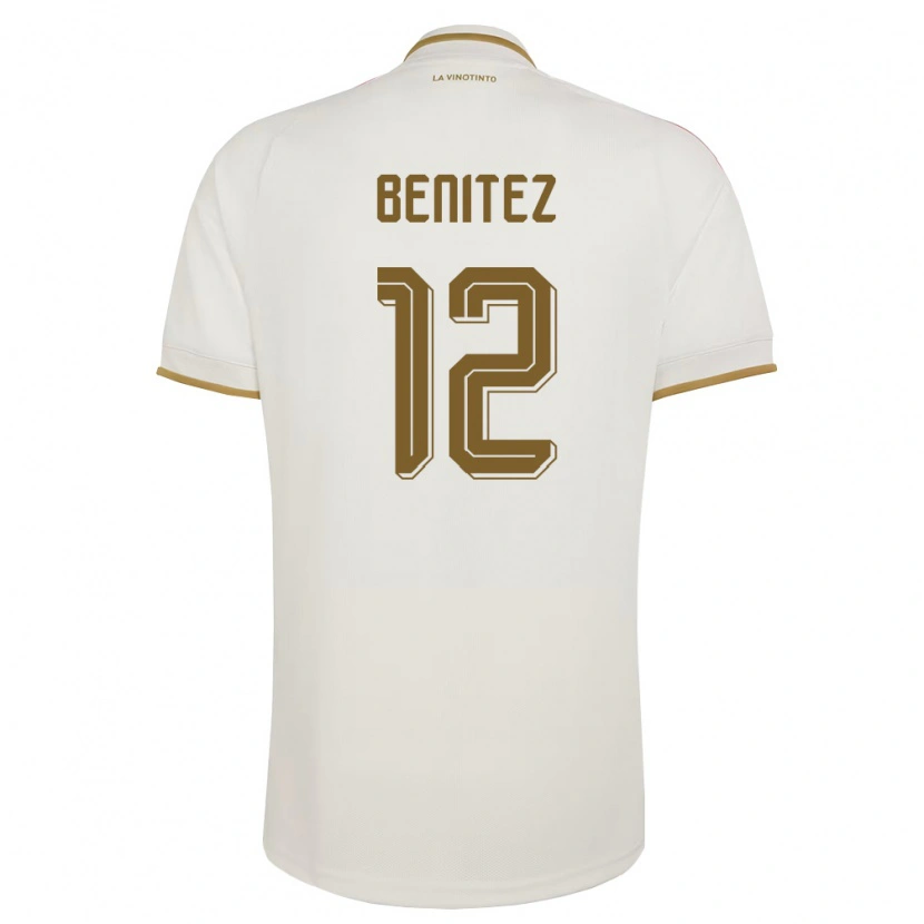 Danxen Kvinnor Venezuela Frankarlos Benítez #12 Off-White Gul Bortatröja Matchtröjor 26-28 Tröjor T-Tröja
