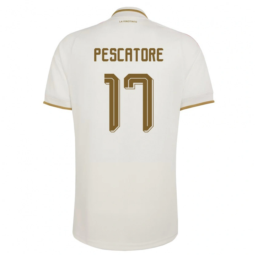 Danxen Kvinnor Venezuela Camila Pescatore #17 Off-White Gul Bortatröja Matchtröjor 26-28 Tröjor T-Tröja