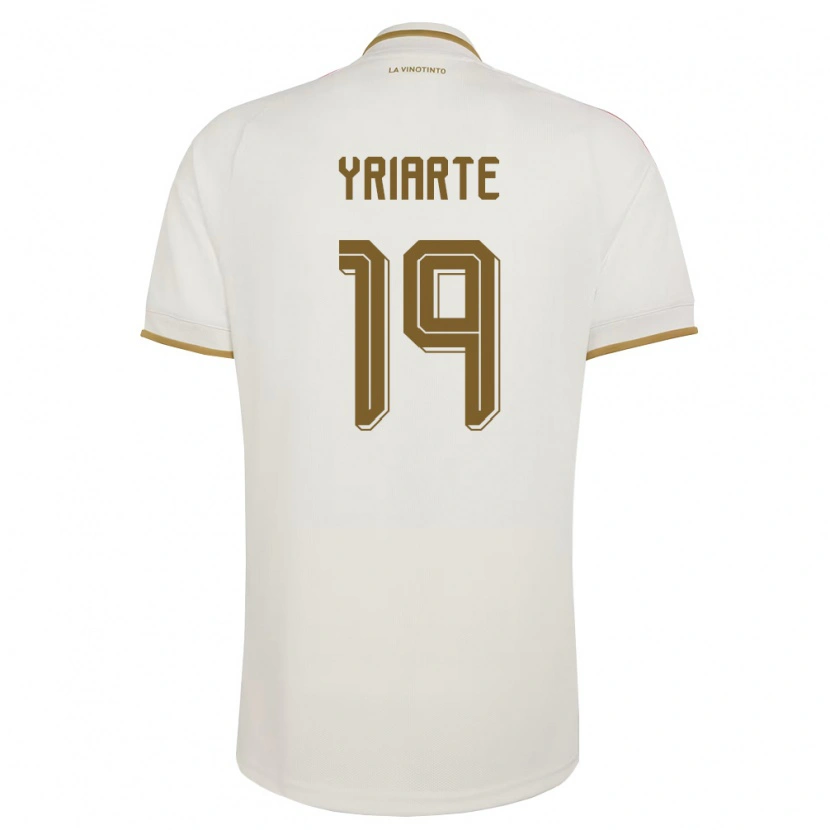 Danxen Kvinnor Venezuela Jorge Yriarte #19 Off-White Gul Bortatröja Matchtröjor 26-28 Tröjor T-Tröja