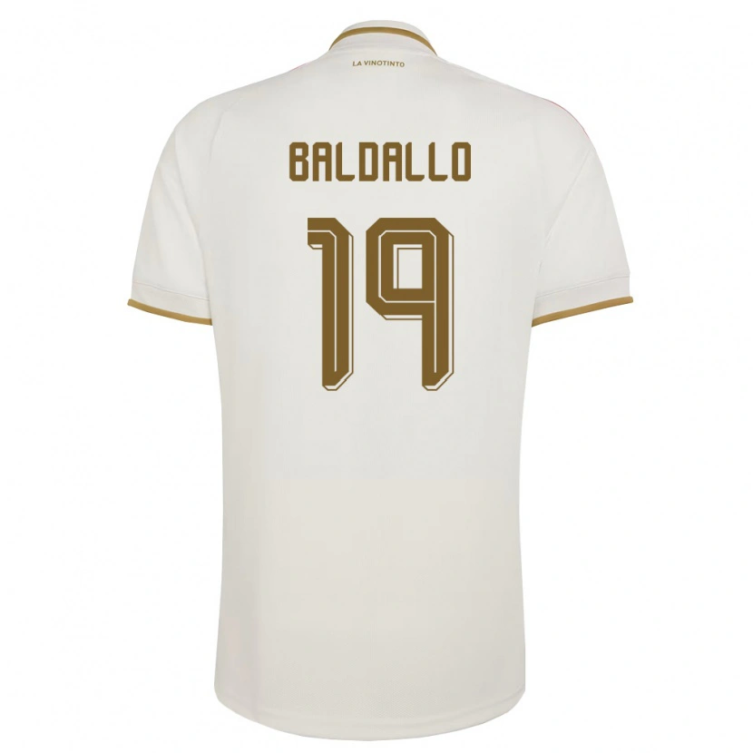 Danxen Kvinnor Venezuela Micheel Baldallo #19 Off-White Gul Bortatröja Matchtröjor 26-28 Tröjor T-Tröja