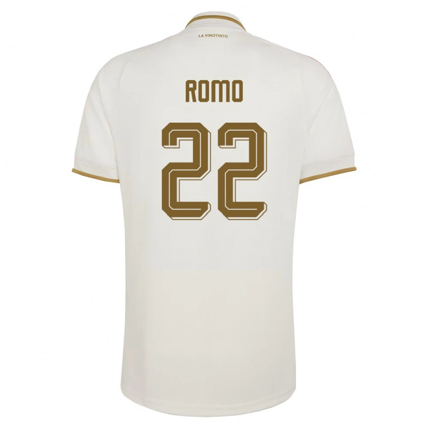 Danxen Kvinnor Venezuela Rafael Romo #22 Off-White Gul Bortatröja Matchtröjor 26-28 Tröjor T-Tröja