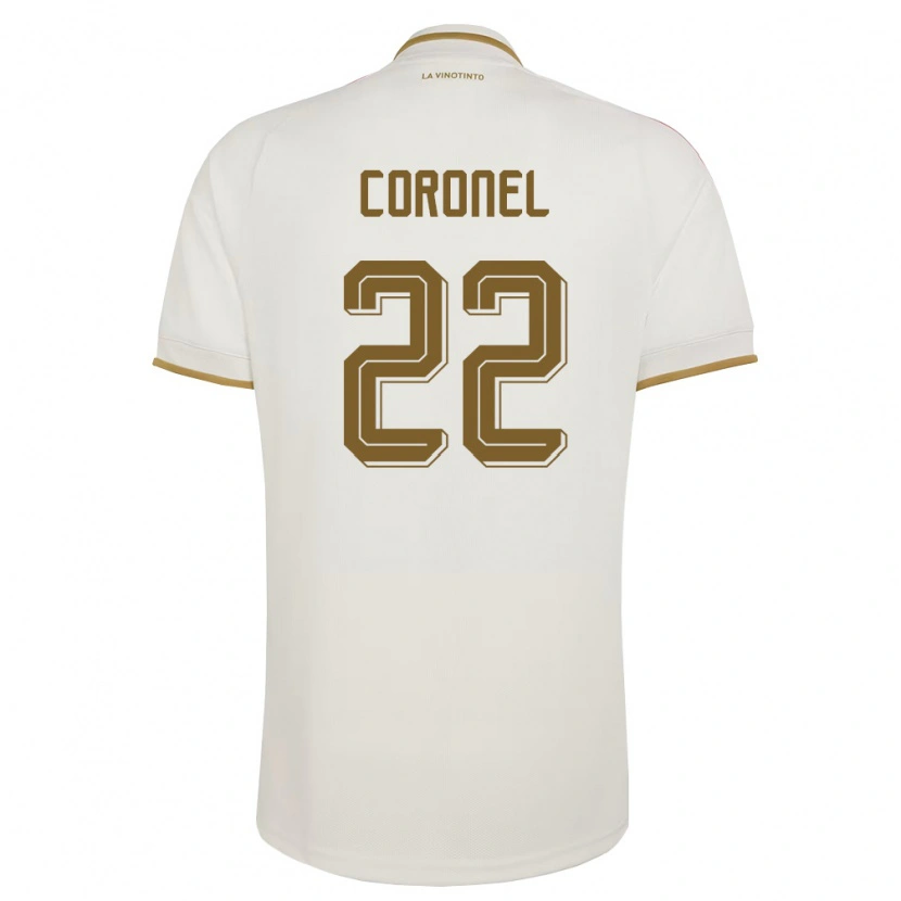 Danxen Kvinnor Venezuela Nohelis Coronel #22 Off-White Gul Bortatröja Matchtröjor 26-28 Tröjor T-Tröja