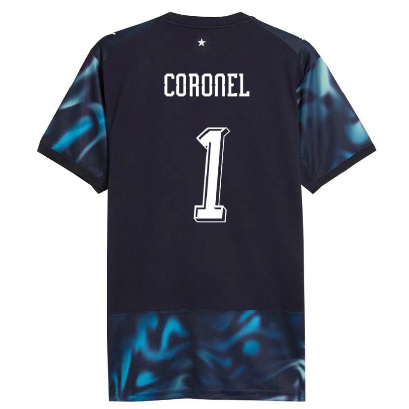 Danxen Kvinnor Paraguay Carlos Coronel #1 Marin Himmelblå Bortatröja Matchtröjor 26-28 Tröjor T-Tröja