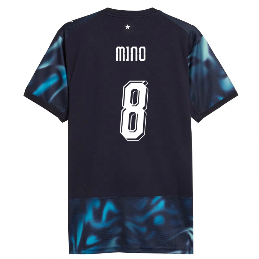 Danxen Kvinnor Paraguay Rosa Miño #8 Marin Himmelblå Bortatröja Matchtröjor 26-28 Tröjor T-Tröja