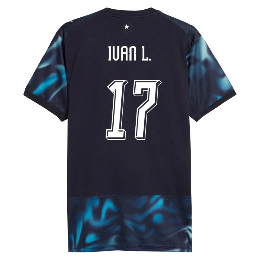 Danxen Kvinnor Paraguay Iván Leguizamón #17 Marin Himmelblå Bortatröja Matchtröjor 26-28 Tröjor T-Tröja