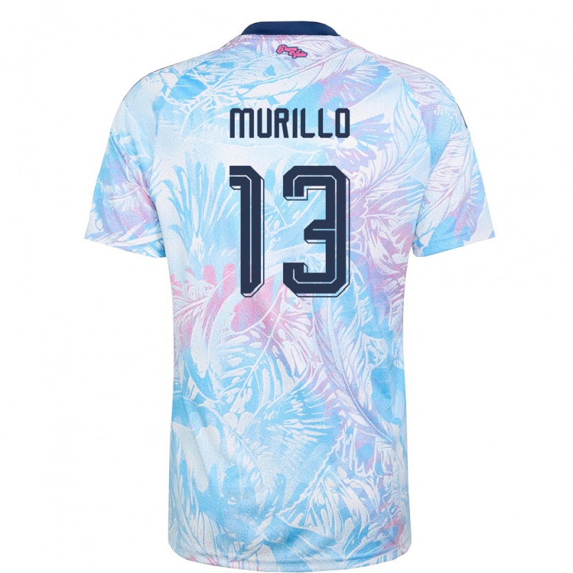 Danxen Kvinnor Costa Rica Aaron Murillo #13 Himmelblå Marin Rosa Bortatröja Matchtröjor 26-28 Tröjor T-Tröja