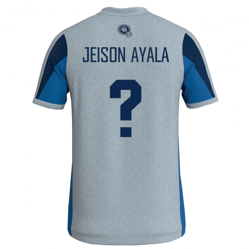 Danxen Kvinnor El Salvador Jeison Ayala #0 Vit Himmelblå Bortatröja Matchtröjor 26-28 Tröjor T-Tröja