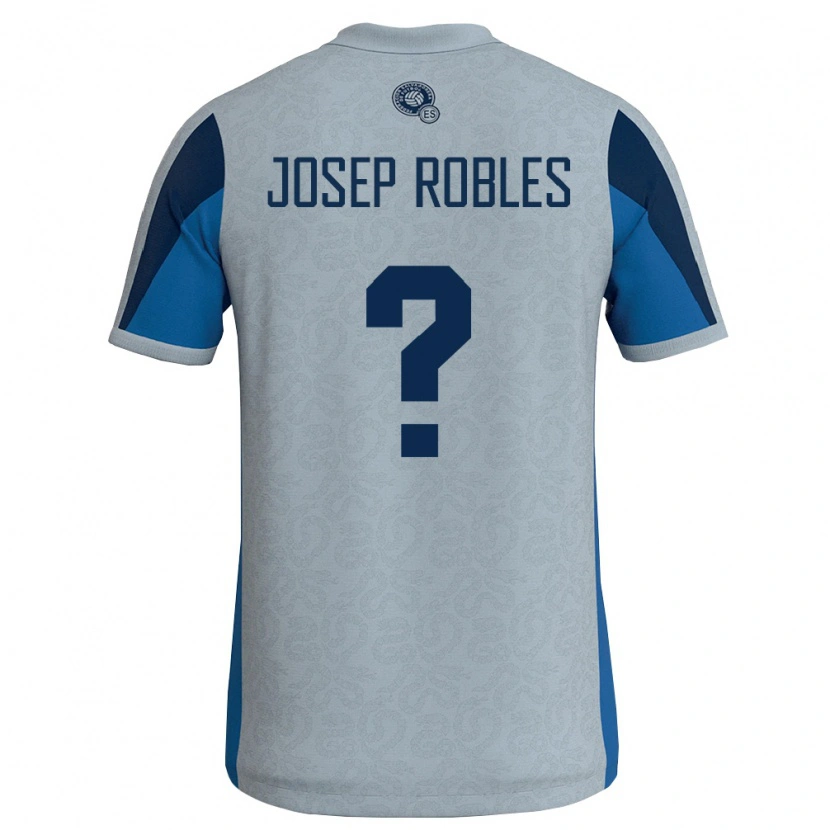 Danxen Kvinnor El Salvador Josep Robles #0 Vit Himmelblå Bortatröja Matchtröjor 26-28 Tröjor T-Tröja