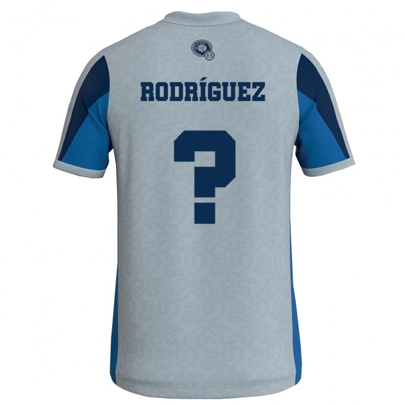 Danxen Kvinnor El Salvador Jonathan Rodríguez #0 Vit Himmelblå Bortatröja Matchtröjor 26-28 Tröjor T-Tröja
