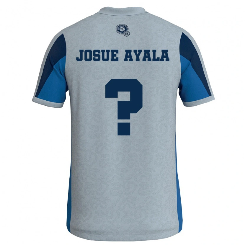 Danxen Kvinnor El Salvador Josué Ayala #0 Vit Himmelblå Bortatröja Matchtröjor 26-28 Tröjor T-Tröja