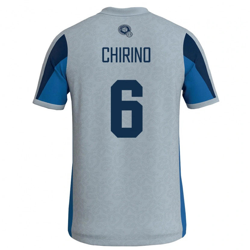 Danxen Kvinnor El Salvador Alejandra Chirino #6 Vit Himmelblå Bortatröja Matchtröjor 26-28 Tröjor T-Tröja