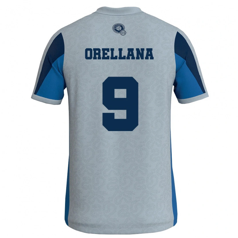 Danxen Kvinnor El Salvador Josías Orellana #9 Vit Himmelblå Bortatröja Matchtröjor 26-28 Tröjor T-Tröja