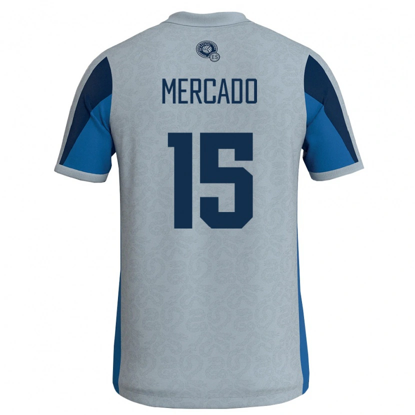 Danxen Kvinnor El Salvador Michell Mercado #15 Vit Himmelblå Bortatröja Matchtröjor 26-28 Tröjor T-Tröja