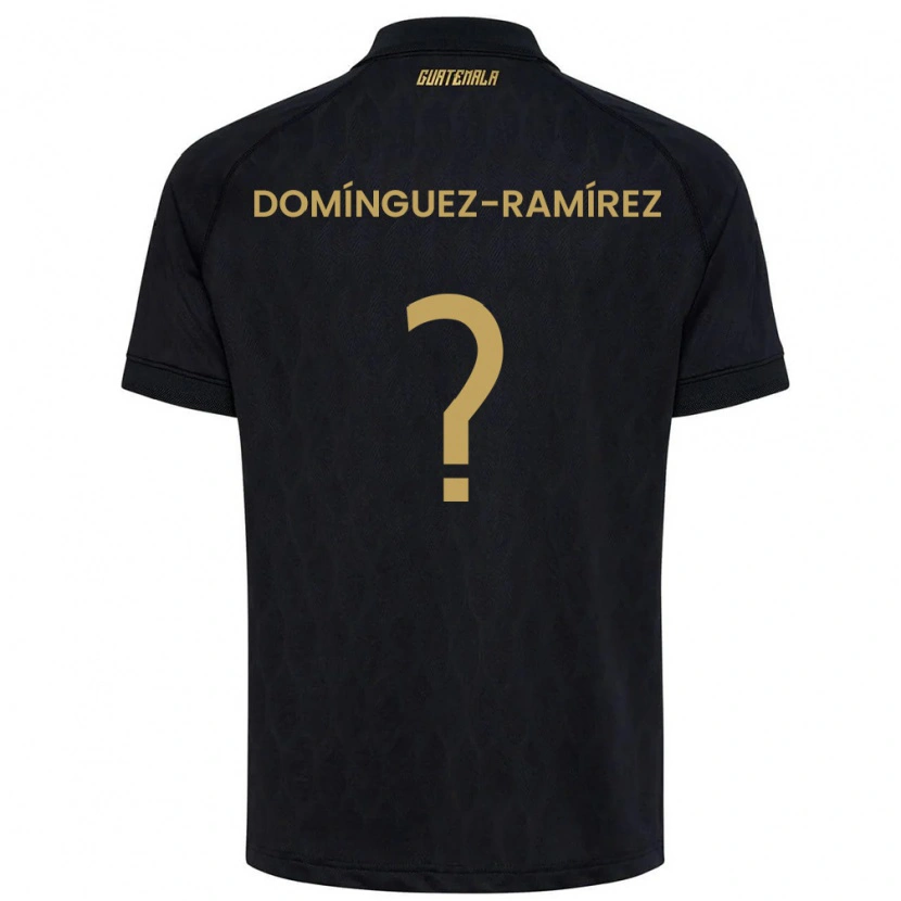 Danxen Kvinnor Gwatemala Marco Domínguez-Ramírez #0 Svart Himmelblå Vit Bortatröja Matchtröjor 26-28 Tröjor T-Tröja