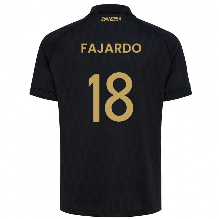Danxen Kvinnor Gwatemala William Fajardo #18 Svart Himmelblå Vit Bortatröja Matchtröjor 26-28 Tröjor T-Tröja