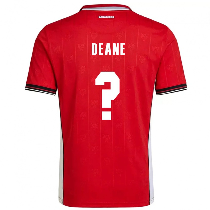 Danxen Barn Panama Sean Deane #0 Röd Brun Vit Hemmatröja Matchtröjor 26-28 Tröjor T-Tröja