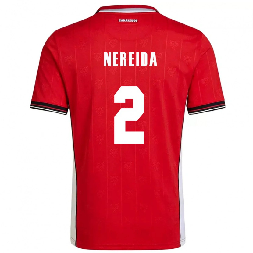 Danxen Barn Panama Juriel Nereida #2 Röd Brun Vit Hemmatröja Matchtröjor 26-28 Tröjor T-Tröja