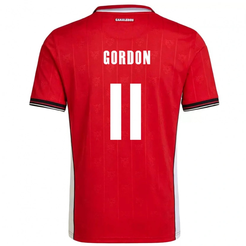 Danxen Barn Panama Gerson Gordon #11 Röd Brun Vit Hemmatröja Matchtröjor 26-28 Tröjor T-Tröja