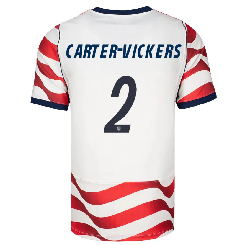 Danxen Barn Usa Cameron Carter-Vickers #2 Röd Vit Svart Hemmatröja Matchtröjor 26-28 Tröjor T-Tröja