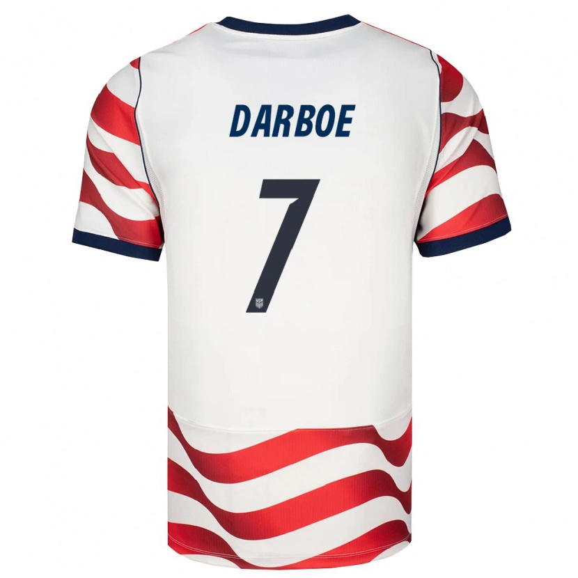 Danxen Barn Usa Bajung Darboe #7 Röd Vit Svart Hemmatröja Matchtröjor 26-28 Tröjor T-Tröja