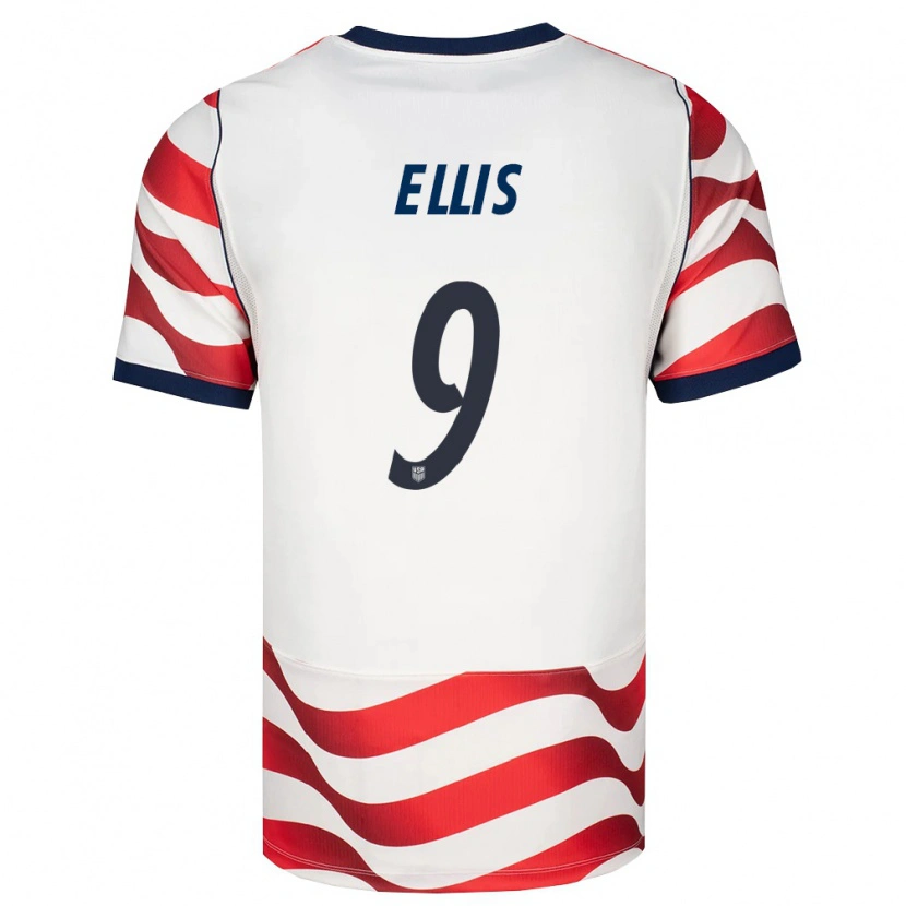 Danxen Barn Usa Justin Ellis #9 Röd Vit Svart Hemmatröja Matchtröjor 26-28 Tröjor T-Tröja