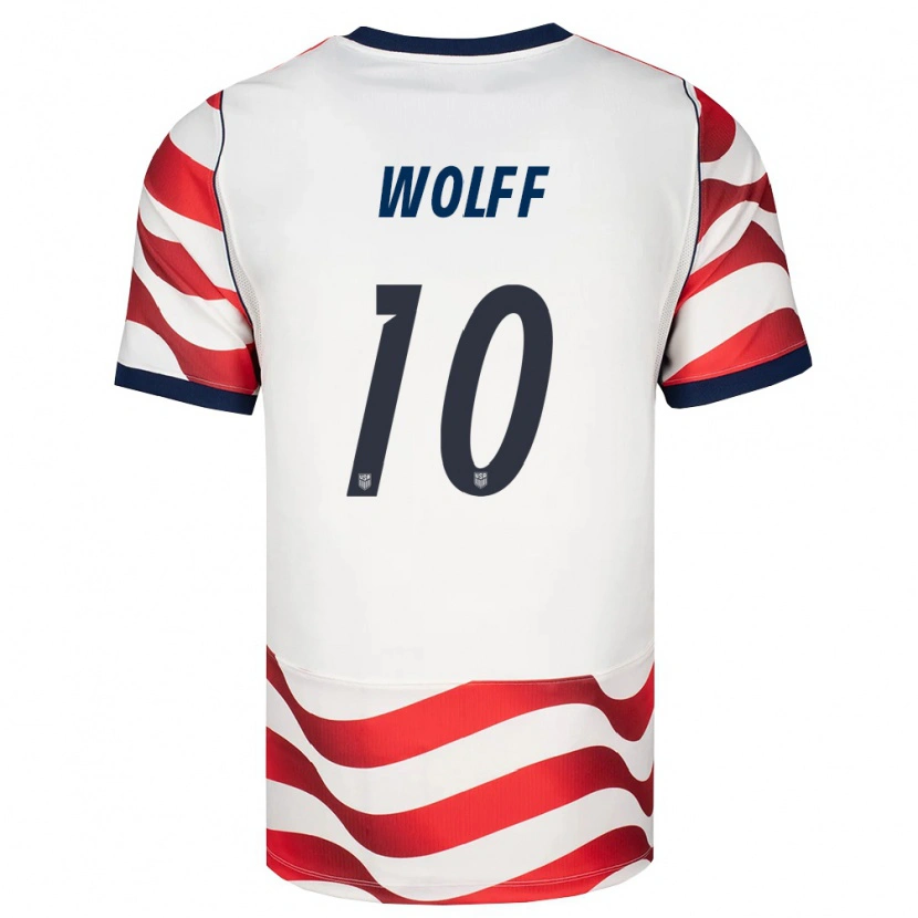 Danxen Barn Usa Owen Wolff #10 Röd Vit Svart Hemmatröja Matchtröjor 26-28 Tröjor T-Tröja